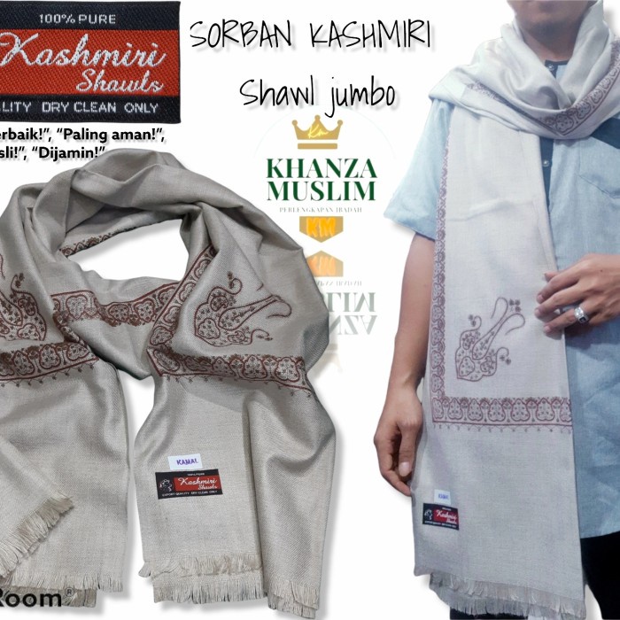 SORBAN EXCLUSIVE KAMAL/IMAMAH KASHMIRI YAMAN SOFTCOLOUR (W9R8) Sorban arab Sorban motif Sorban peci 