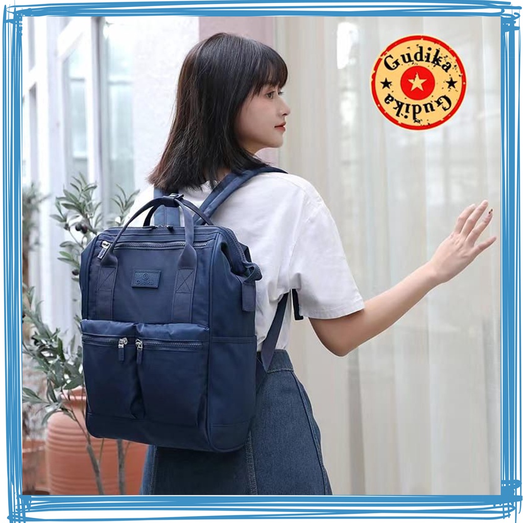 Tas Ransel laptop Waterproof Gudika 5179 Besar Kekinian Terbaru Import Korea Original Terlaris - Backpack Anti Air Sekolah High Quality