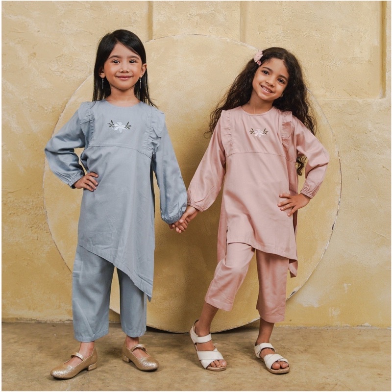 MOOI Shafa Tunik Set 1-10thn / Baju Lebaran Anak