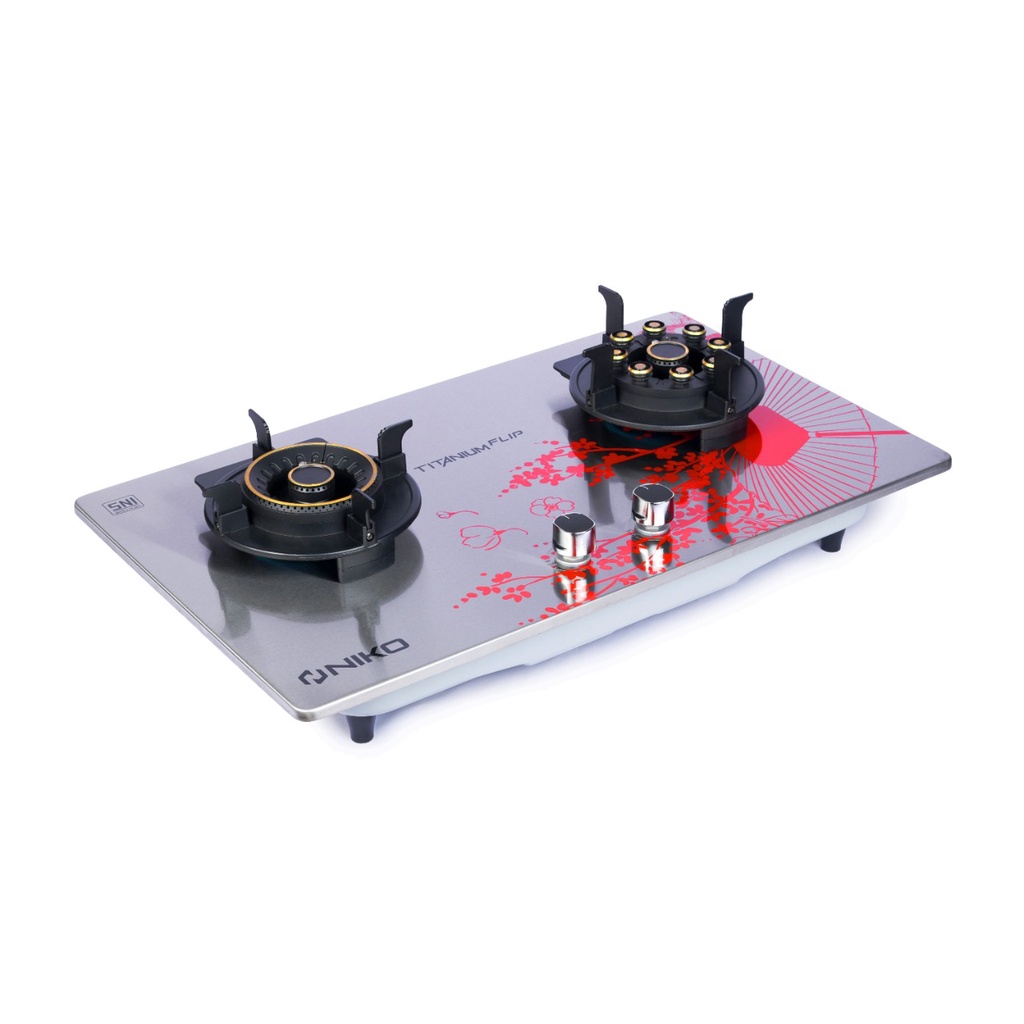 NIKO KOMPOR TANAM 2 TUNGKU LIPAT TITANIUM FLIP NEW PRODUCT GARANSI RESMI!!!