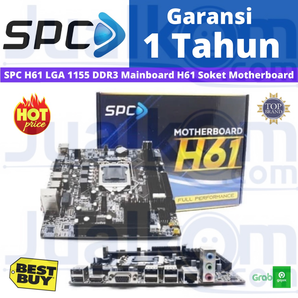 Motherboard SPC H61 LGA 1155 DDR3 Full Performance MB AMD