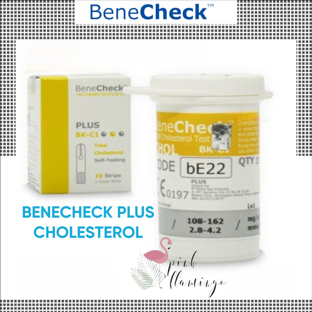 Jual Alat Cek Kolestrol - BeneCheck PLUS Test Strip Kolesterol (ISI ...