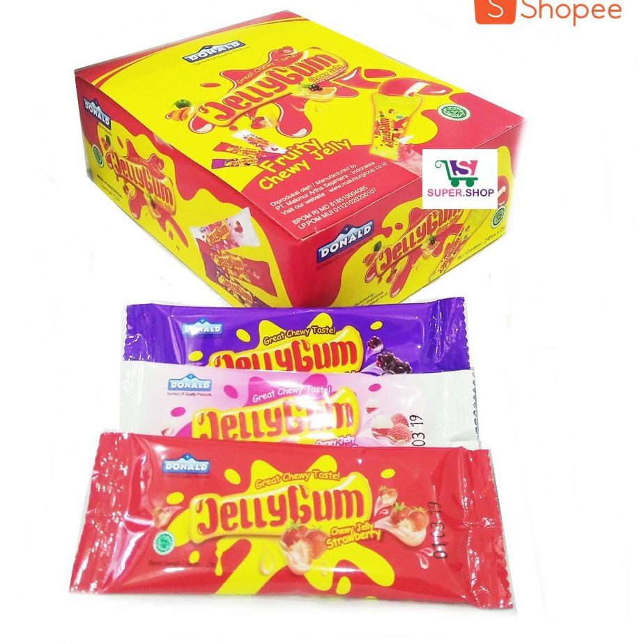 

Q6c6B--Jelly Gum Fruity / Yoghurt Chewy Jelly (isi 24pcs)