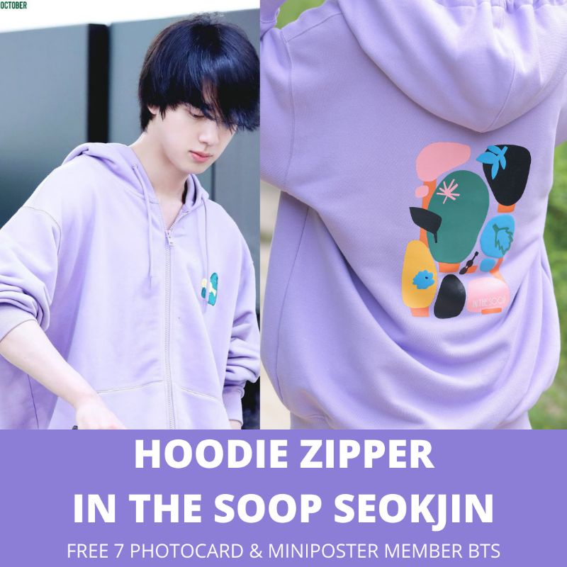 [READY STOCK] HOODIE SEOKJIN IN THE SOOP / HOODIE IN THE SOOP JIN / SEOKJIN BTS FREE PHOTOCARD & MIN