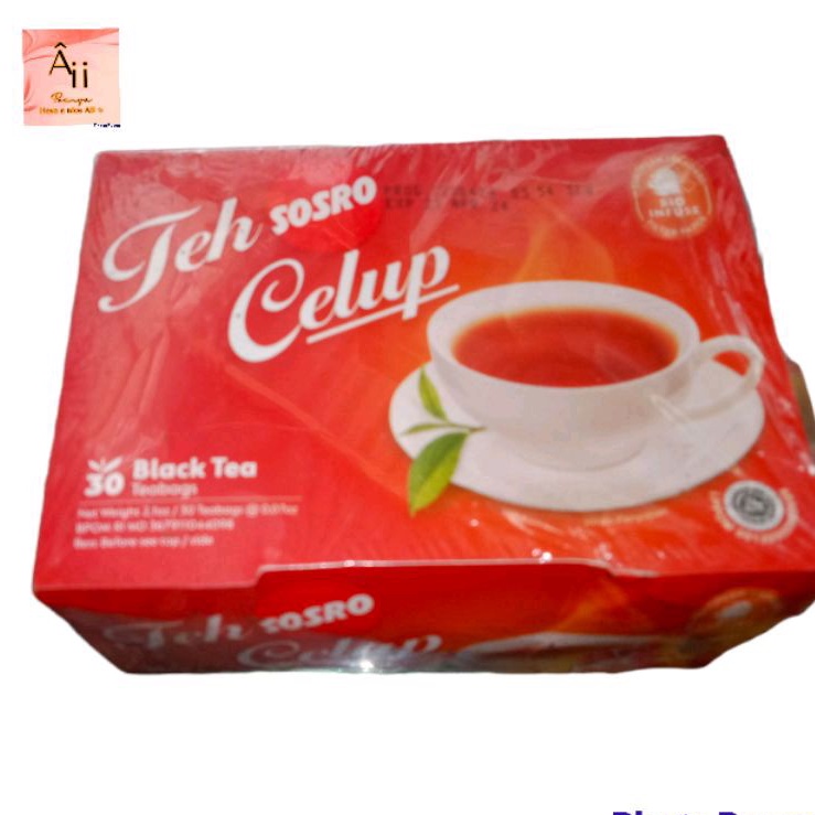 

1box teh Sosro celup black tea isi ±25kantong teh celup