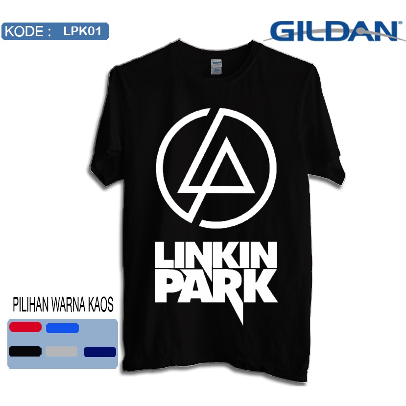 Kaos Linkin Park Band Logo Kaos Original Gildan LPK01