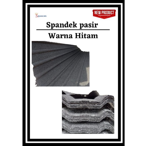 Spandek pasir warna hitam