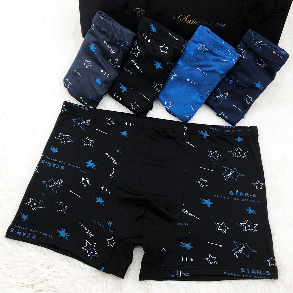 Celana Dalam Pria Boxer Sexy Tipis Boxer Celana Pendek Pakaian dalam Pria Polos&amp;Motif Y01