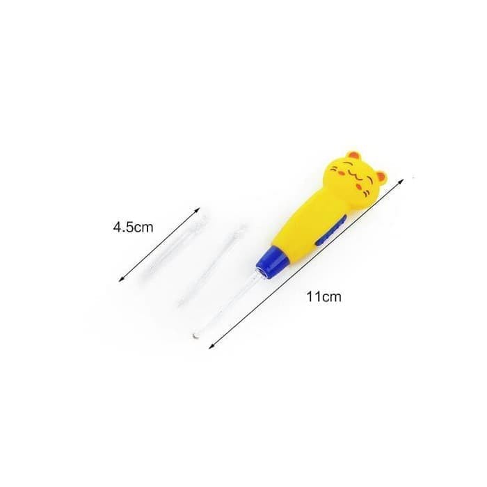 Pembersih Telinga LED / Earpick Flashlight / Korek Kuping Lampu Anak Karakter