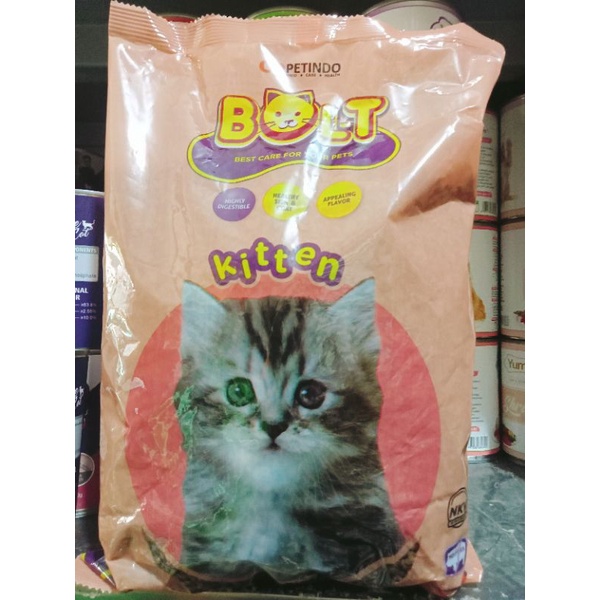 BOLT CAT 1KG/ bolt makanan kucing 1kg/dry food