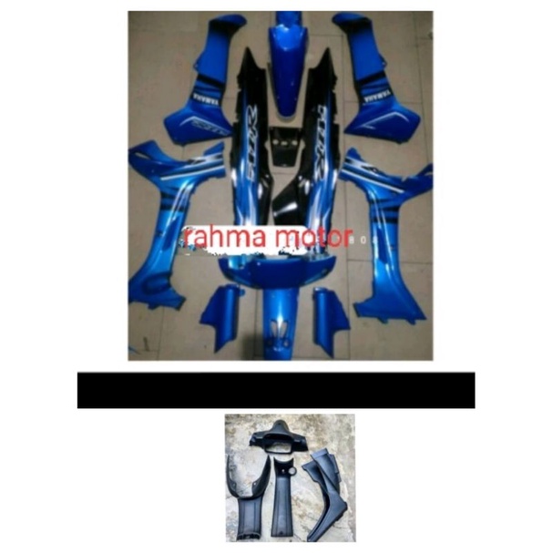 cover set bodi halus fizr hitam biru body kasar fiz r