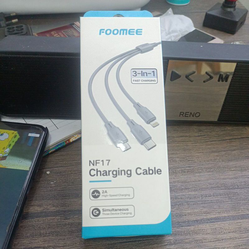 kabel data foomee NF-17 3-in-1