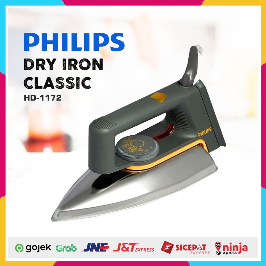 Philips Dry Iron Classic HD-1172 Classic Setrika HD1172
