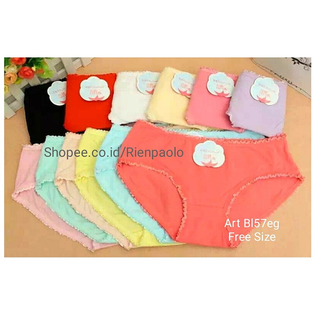 Celana Dalam Wanita - G String Premium CD Katun Spandex BL57be