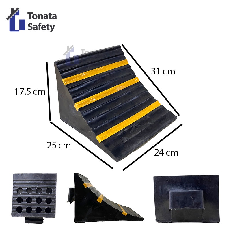 Wheel Chock 6 Kg / Pengganjal Roda 24 x 25 x 17.5 cm