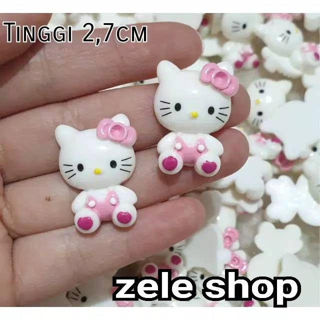 RESIN HELLO KITTY PINK FULL BODY 2.7 CM / DECO CASE