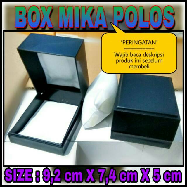 

BOX MIKA HITAM POLOS