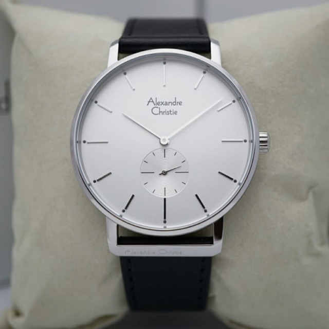Jam Tangan Pria/Cowok Alexandre Christie AC 8572 Silver White.Original Garansi Resmi 1 Tahun