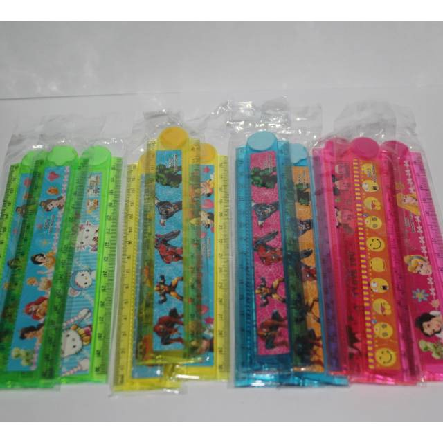 

(1pcs) mistar lipat karakter