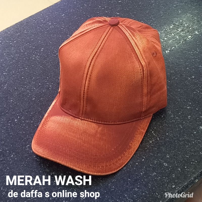 TOPI BASEBALL TWILL KATUN WASH POLOS PRIA DAN WANITA SETELAN