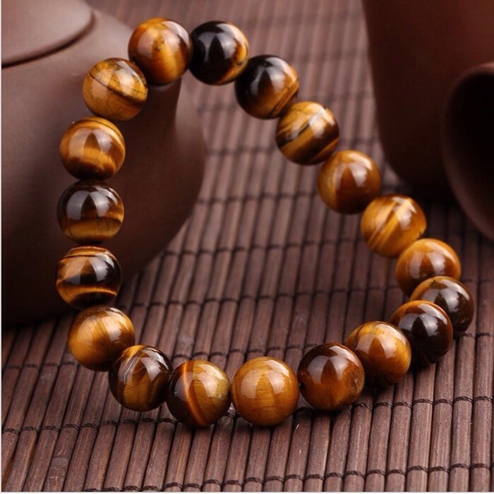 PREMIUM Natural Gelang Tiger Eye Grosir Coklat Biduri Sepah Cokelat Gold supplier BATU AKIK