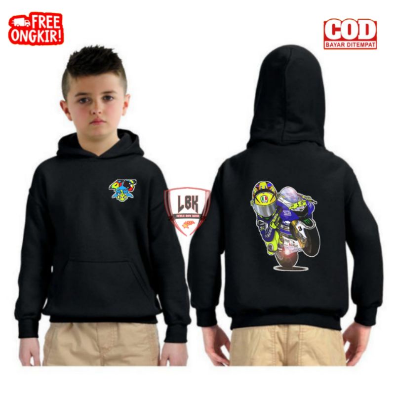 JAKET SWEATER HOODIE ANAK VALENTINO ROSSI