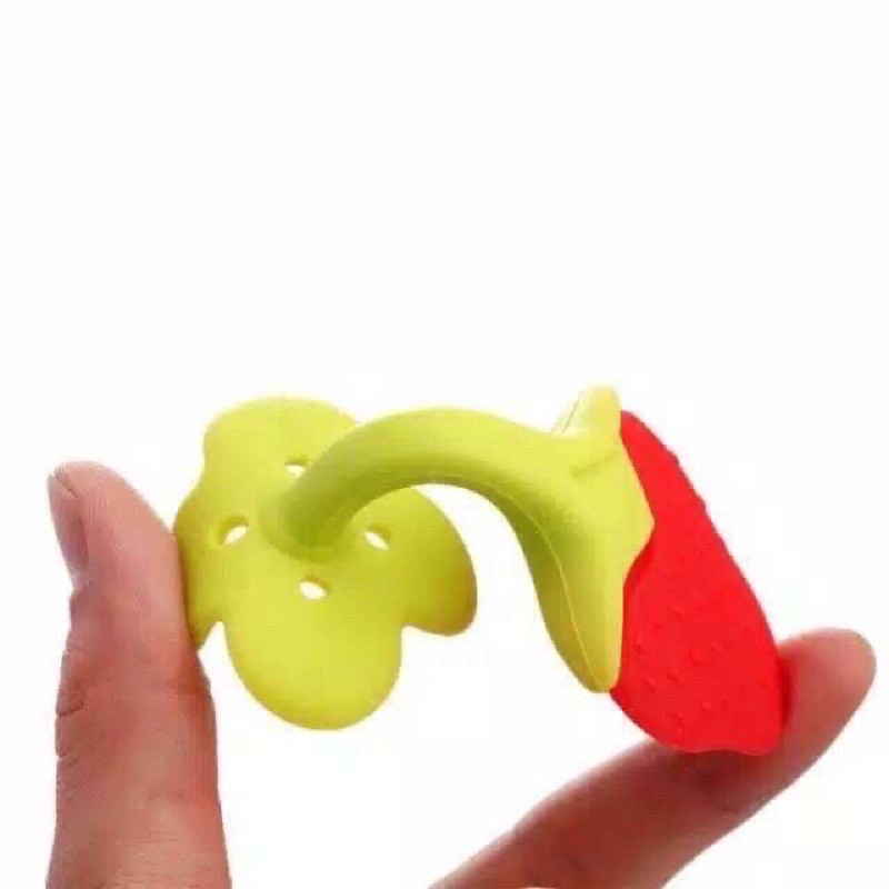 TEETHER BAYI BUAH BAHAN SILIKON BPA FREE