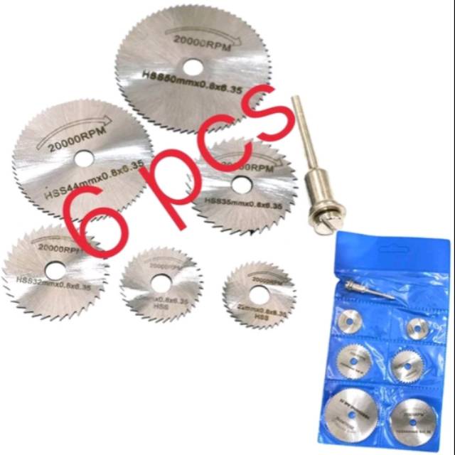 Gergaji Rotary Circular saw HSS 6pcs