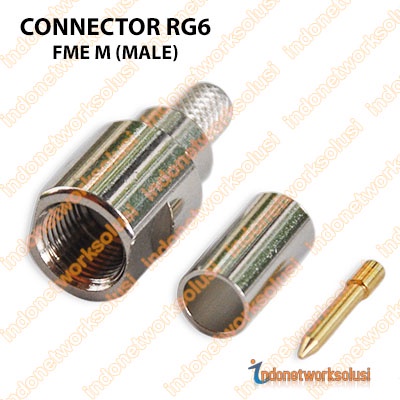 KONEKTOR CONNECTOR RG6 FME M (MALE)