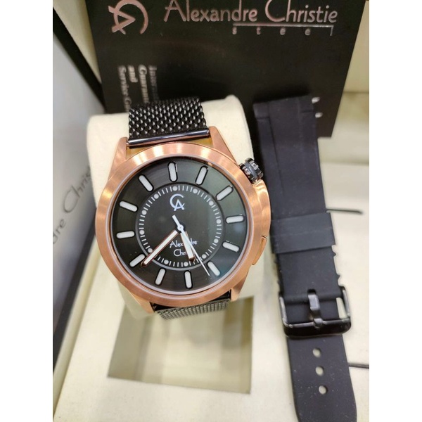 Alexandre Christie AC 8632 MH Man Original & Garansi Resmi Free Tali Rubber