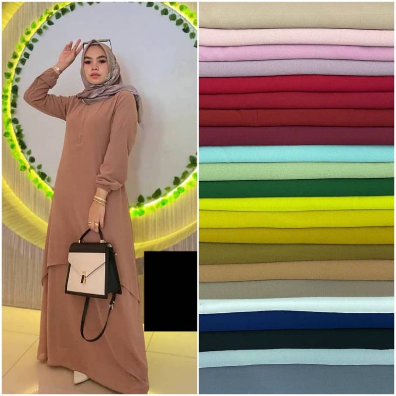 Gamis Malaysia Runcing Belah Samping