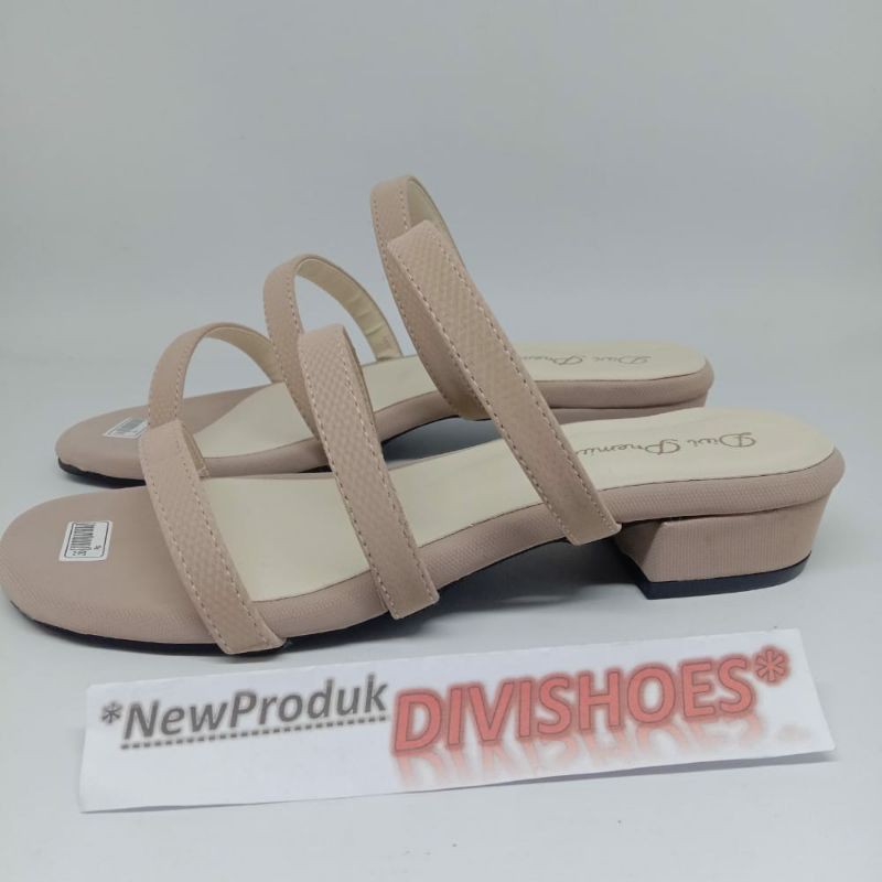 PROMO 12.12 BIGSALE Sandal Tali Hak Tahu 2cm PD364 Premium Quality 100% REALPICT