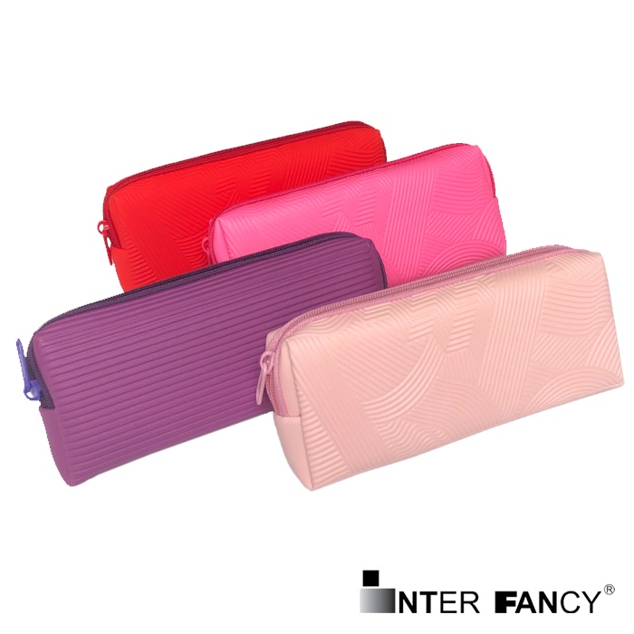 

Kotak Pensil / Pencil Case Interfancy Color Block with Motif Embos