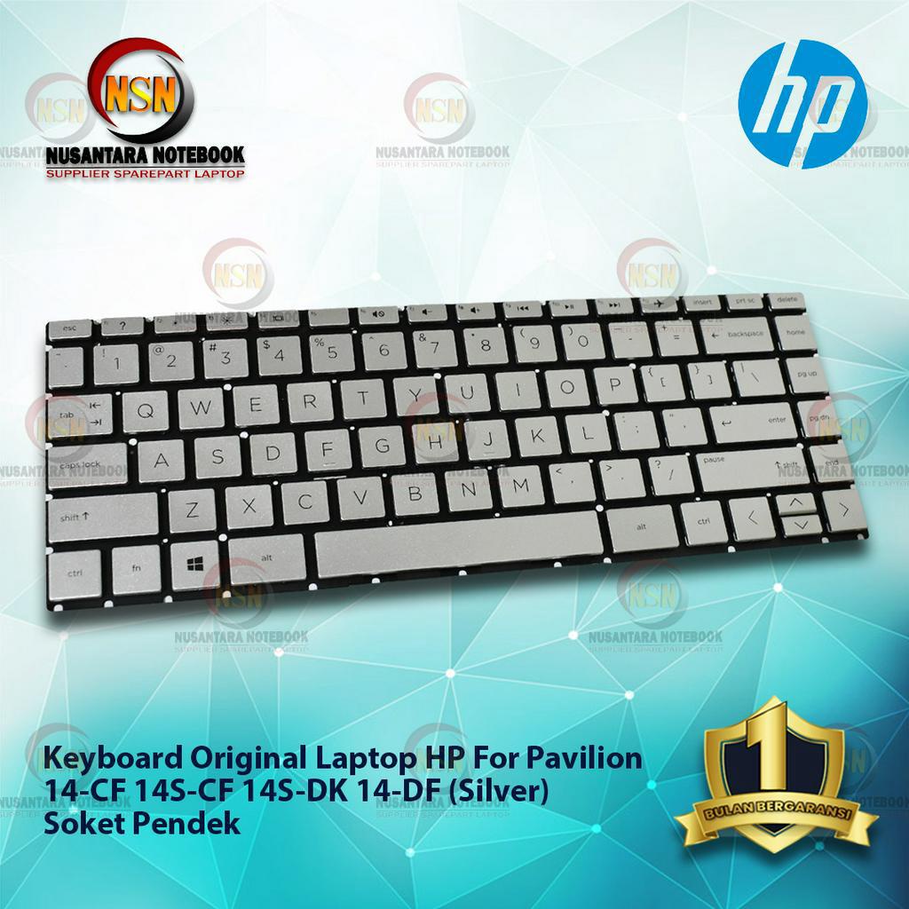 Keyboard HP Pavilion 14-CF 14S-CF 14S-DK 14-DF 14-DK 14-DG Silver