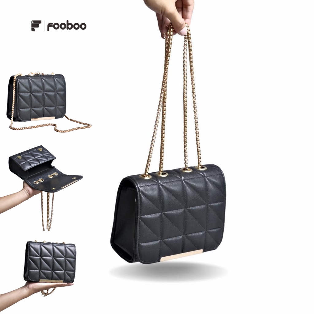 TAS SELEMPANG SLINGBAG EMBOS WANITA RANTAI