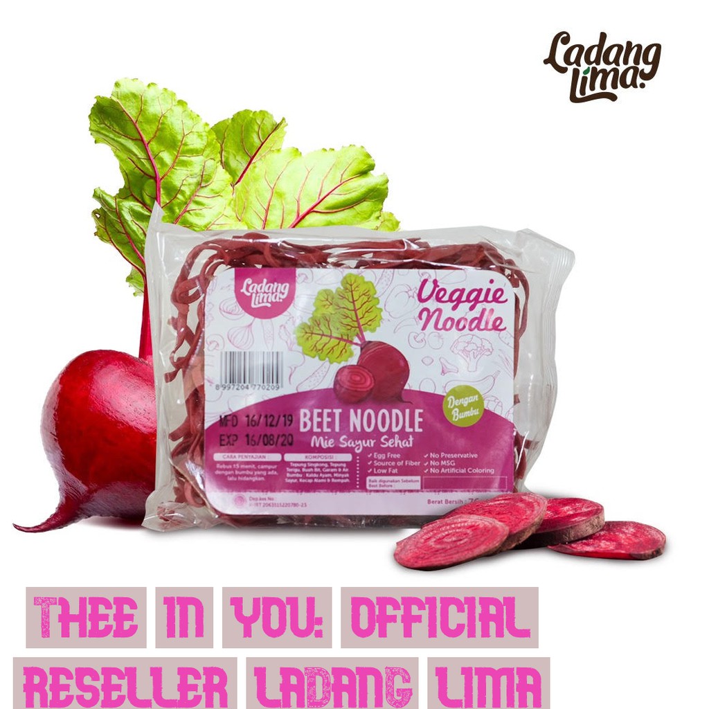 

Veggie Noodle Ladang Lima Rasa Beet