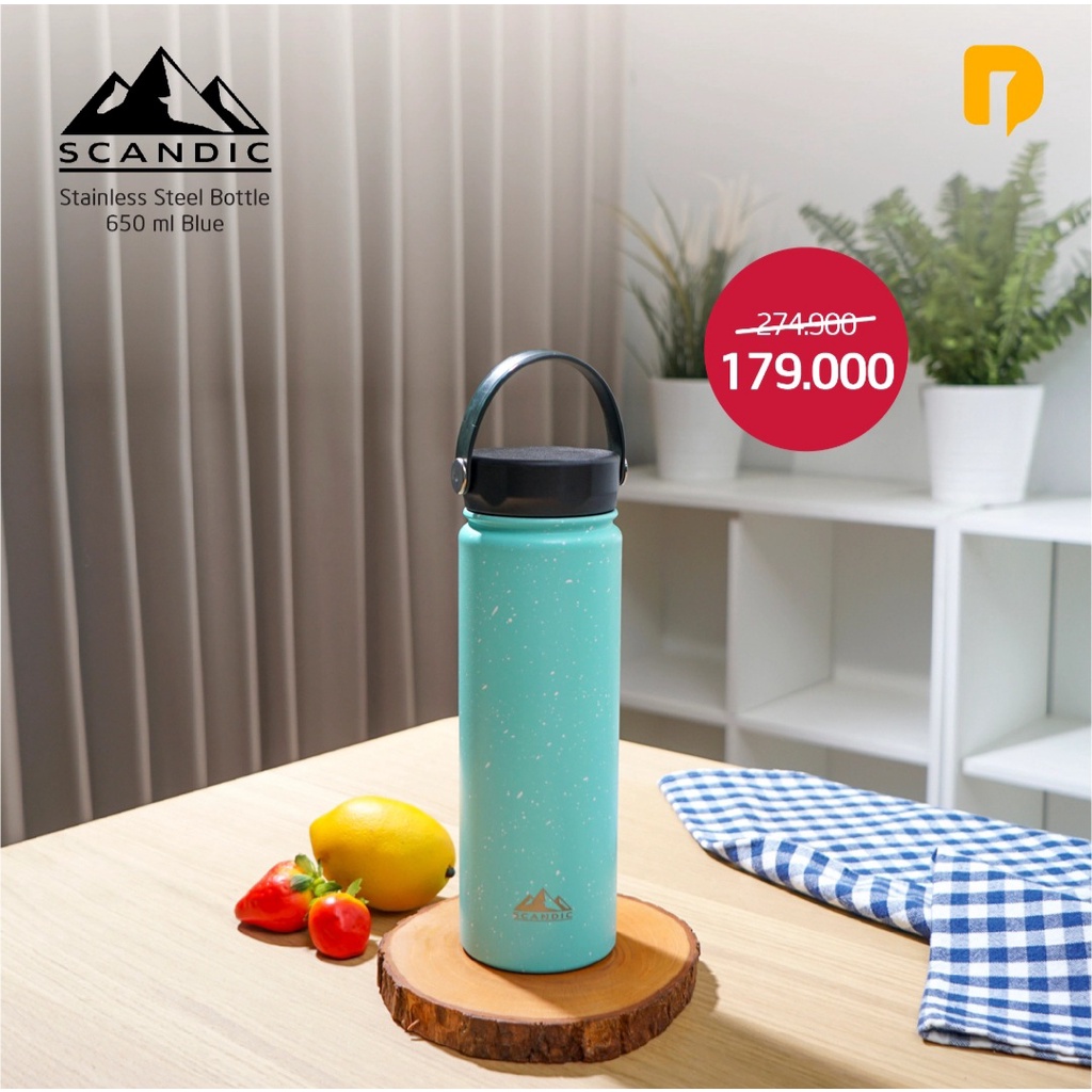 Scandic Stainless Steel Bottle 650 ml - botol termos thumbler