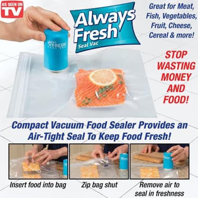 Mini Vacuum Food Sealer Always Fresh Seal Vac Vakum Makanan Vacum