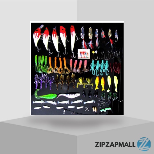 Umpan Pancing Ikan Set Fishing Bait Kit-33 100 PCS / Set Lengkap Umpan Pancing Casting Ikan Laut Sungai Tambak Udang gabus Cumi / Bait Umpan Pancing Ikan Galataman Lele Ikan Mas Lengkap / Umpan Pancing Full Set/ Lure uMpan Pancing Import berkualitas Murah