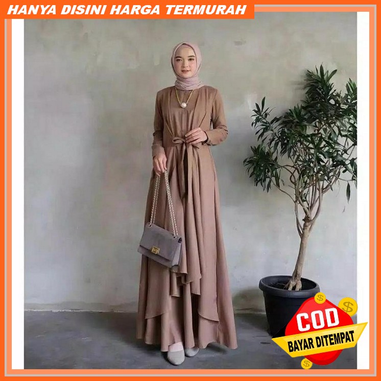 Dress Quenby Gamis Brukat Tile Premium Qd. Claudya Gown Original Aura Hijab Gamis Pesta Gown Mewah T