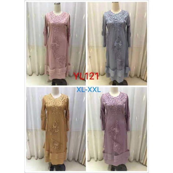 gamis yul tali samping kode YL121