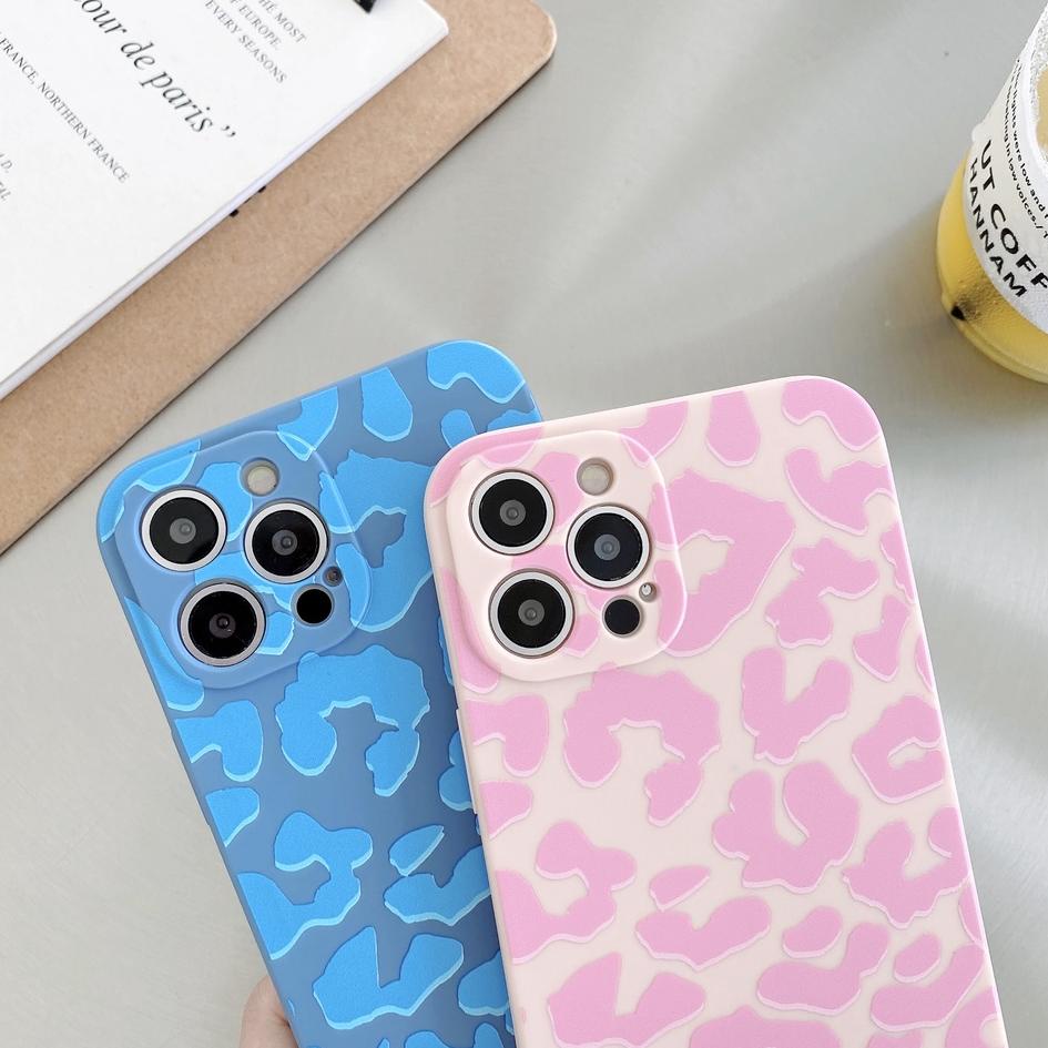 BIG SALE Soft Case iPhone 12 11 Pro Max X Xr Xs 8 7 6 6s Plus Motif Kulit Leopard Silikon Casing Squ