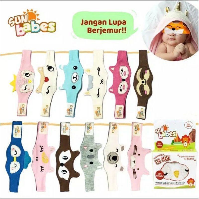 Sun babes eyemask karakter / Sunbabes Karakter Kacamata Jemur Bayi