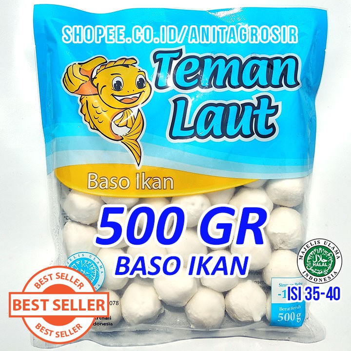

TEMAN LAUT Baso Ikan 500gr Bakso Cilok Seafood bahan Steamboat Tomyam Suki Ramen Halal