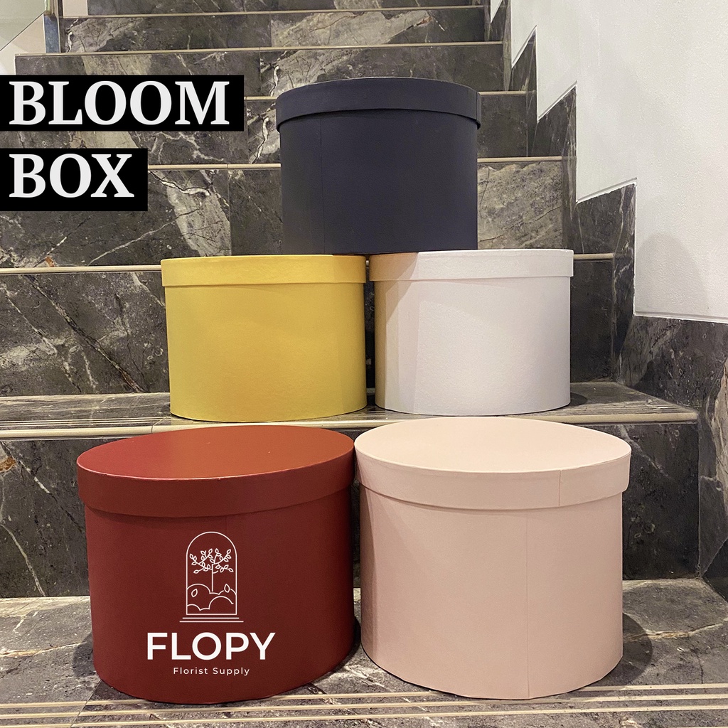 

BESAR WARNA STANDAR - Bloom Box Flower Bulat Round / Kotak Bunga Kotak Kado