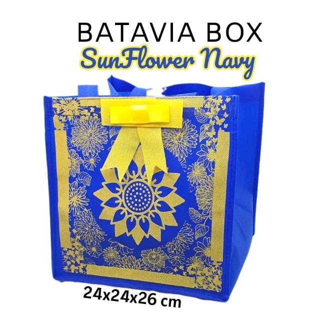 

Goodie bag Tas 24x24x26 Sunflower navy (Minimal Pembelian 5pcs)