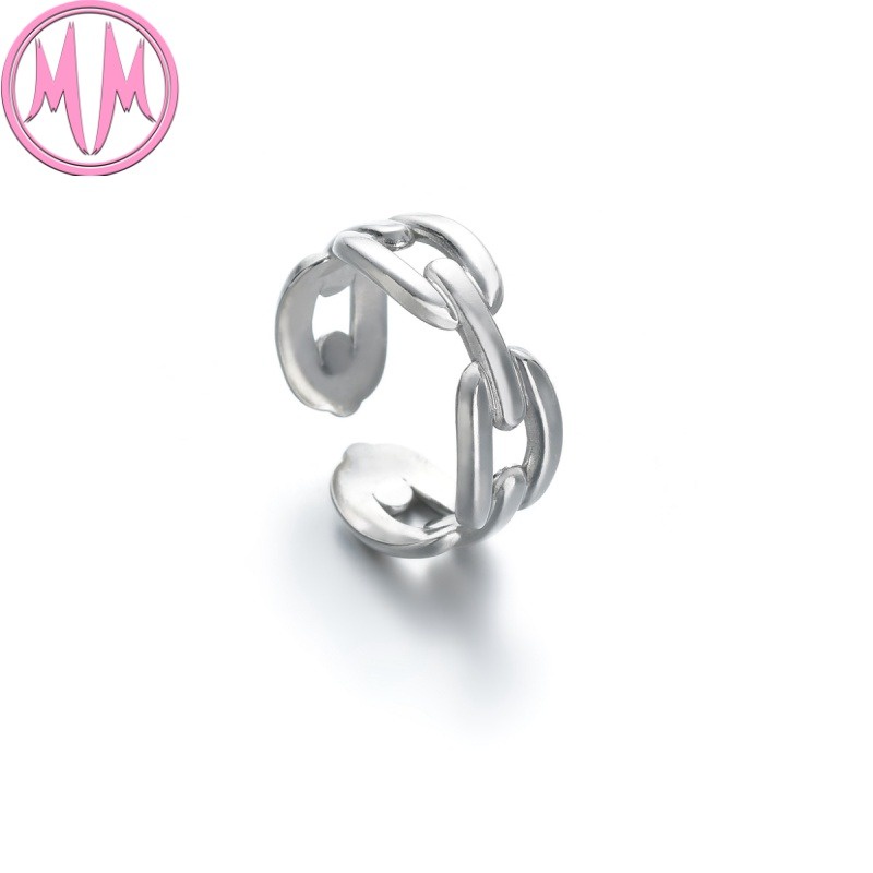 MORYMOSHI R359 Cincin Wanita Ring Rantai Titanium Stainless Anti Karat Anti Luntur Fashion Korea