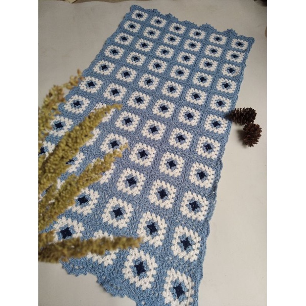 Taplak Meja Rajut Persegi Panjang