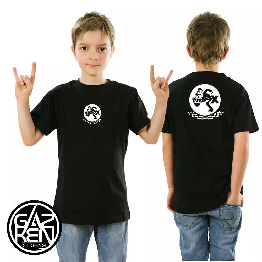 Kaos GazKen Anak - Tipe X SKA REGGAE - Baju Distro 3 4 5 6 7 8 9 10 11 12 tahun