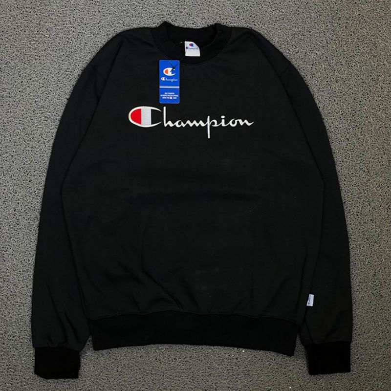 CREWNECK CHAMPION BORDIR HIGH QUALITY CASUAL HYPE FASHION PRIA